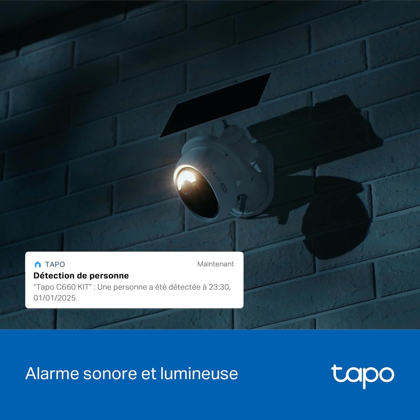 Caméra de surveillance extérieure sans fil Tapo C660 KIT 4K avec panneau solaire