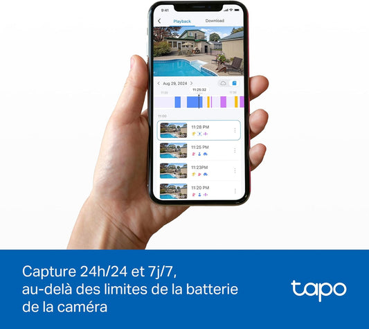 Caméra de surveillance extérieure sans fil Tapo C660 KIT 4K avec panneau solaire