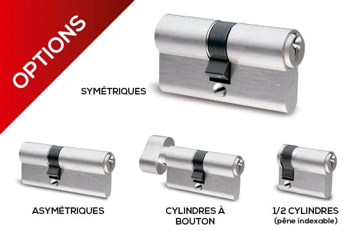 Cylindre porte Huno avec carte personnelle- 4 clés
