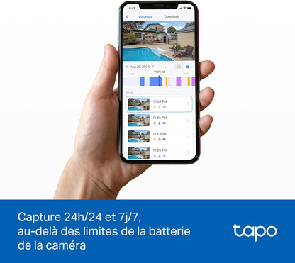 Caméra de surveillance extérieure sans fil Tapo C660 KIT 4K avec panneau solaire