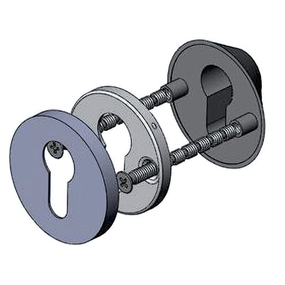 Protection de cylindre inox Boëdic LEGALLAIS – rosace anti-effraction anti-arrachement et anti-perçage